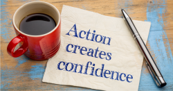 action creates confidence