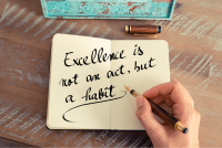 Excellence is not an act note