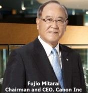 Fujio Mitaral Chairman and CEO, Canon